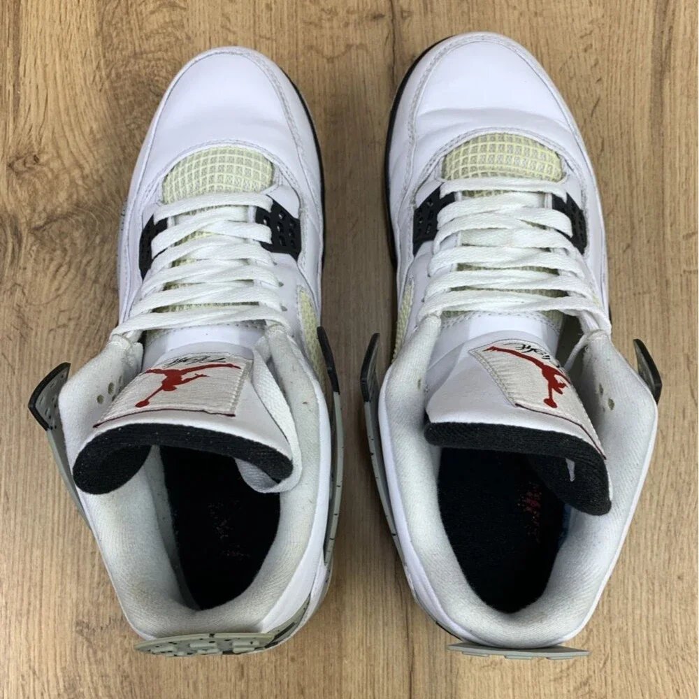 Nike Air Jordan 4 Retro White Cement 2016 (840606-192) Men’s Size 10 – Used